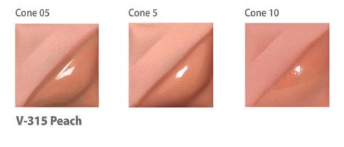 AMACO Velvet Underglaze V-315 - Peach - 2 fluid oz.